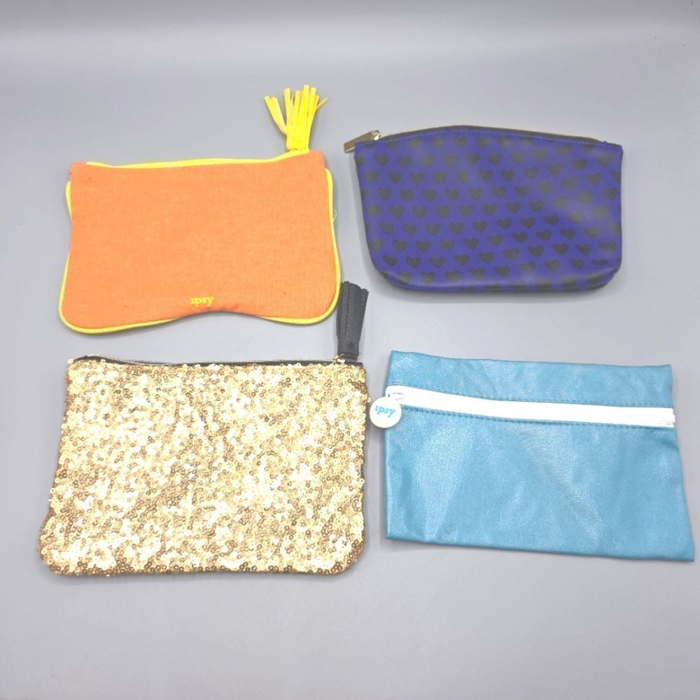 ipsy Travel Makeup Pouches Lot Of 4